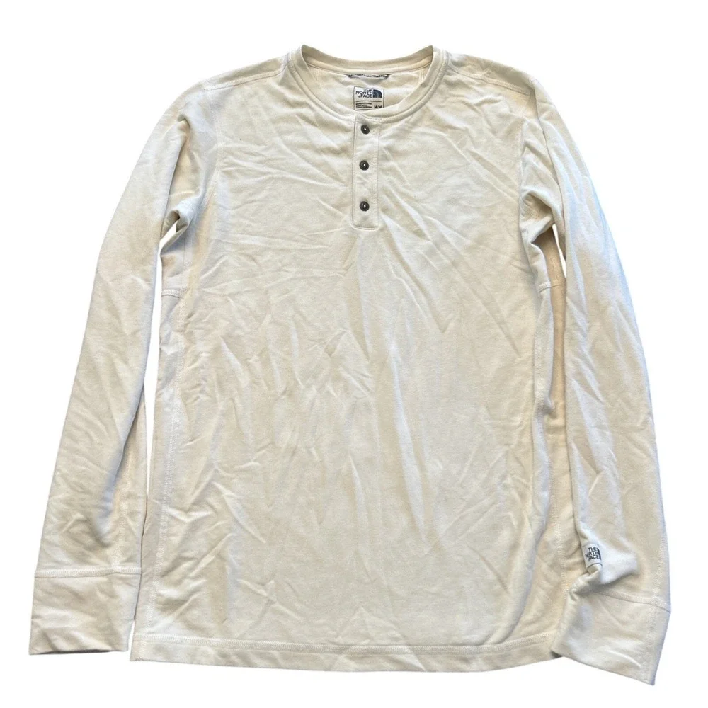 The North Face Men's Medium Henley Shirt Longsleeve Gorpcore Cotton Casual